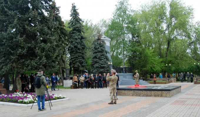 Відбувся мітинг до 76-й річниці Перемоги у Другій світовій війні