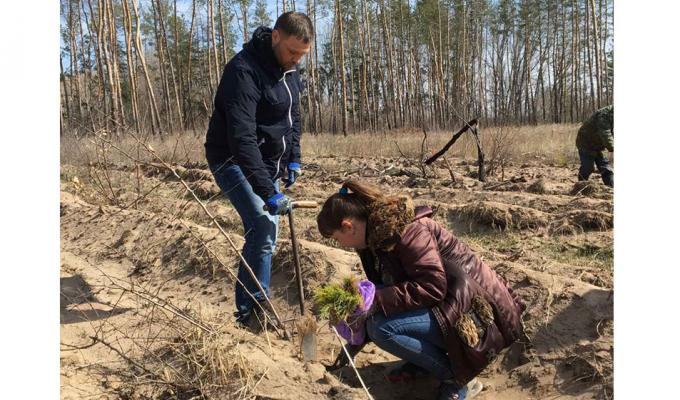 Проведено акцію «Озеленення планети» у селі Половинкине Проведено акцію «Озеленення планети» у селі Половинкине