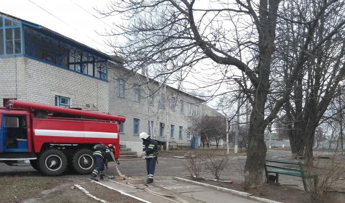 Проводяться практичні відпрацювання дій у разі виникнення пожежі Проводяться практичні відпрацювання дій у разі виникнення пожежі