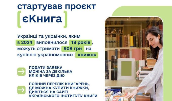 Запрацювала єКнига: як отримати кошти на книжки в Дії Запрацювала єКнига: як отримати кошти на книжки в Дії