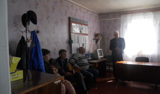Робочий візит голови Старобільської райдержадміністрації до Шпотинської сільської ради Робочий візит голови Старобільської райдержадміністрації до Шпотинської сільської ради