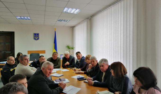 Проведено засідання районної комісії з питань техногенно-екологічної безпеки та надзвичайних ситуацій