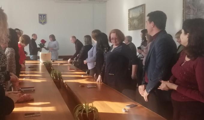Голова та державні службовці райдержадміністрації подякували Олені Григоренко за багаторічну працю Голова та державні службовці райдержадміністрації подякували Олені Григоренко за багаторічну працю