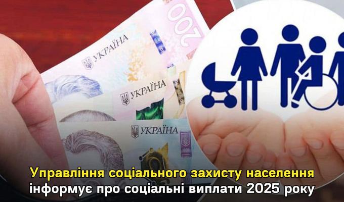 Соціальні виплати на 2025 рік Соціальні виплати на 2025 рік