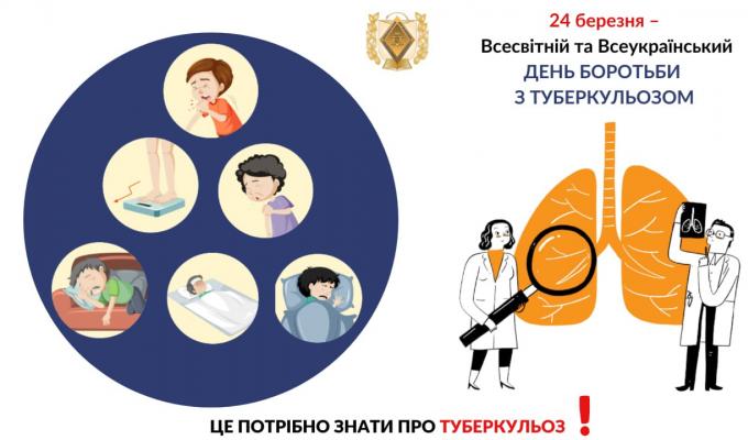 24 березня відзначається Всесвітній та Всеукраїнський день боротьби з туберкульозом. 24 березня відзначається Всесвітній та Всеукраїнський день боротьби з туберкульозом.