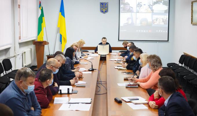 Позачергове засідання районної комісії з питань ТЕБ та НС Позачергове засідання районної комісії з питань ТЕБ та НС