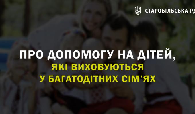 Про допомогу на дітей, які виховуються у багатодітних сім’ях