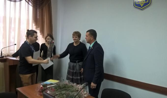 Привітали волонтерів, студентську молодь та громадських діячів району Привітали волонтерів, студентську молодь та громадських діячів району