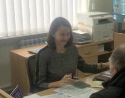 Прийом громадян в агентському пункті пенсійного фонду в приміщенні центру надання адміністративних послуг