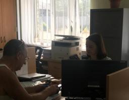 Прийом громадян спеціалістом управління Пенсійного фонду 