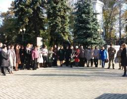 Мітинг та покладання квітів з нагоди 74-ї річниці визволення України від фашистських загарбників