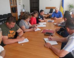 Нарада у голови райдержадміністрації з балансоутримувачами стосовно проведення (завершення) технічної інвентаризації захисних споруд