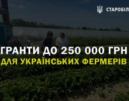 Українські фермери зможуть отримати до 250 тисяч гривень на власну справу.