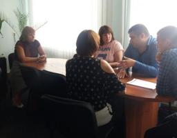 Робоча зустріч з метою обговорення можливостей організації дослідження мокротиння клієнтів проекту ( ВПО) на етапі скринінгу в обласному тубдиспансері з використанням  Gene  Xpert