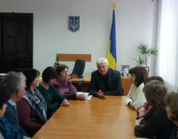 Нарада голови Старобільської райдержадміністрації з директорами шкіл