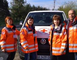З травня місяця поточного року працює мобільна бригада Червоного Хреста
