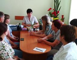 Робоча зустріч колективу КУ «Терцентр» з представниками Старобільського районного відділу філії державної установи «Центр пробації» у Луганській області