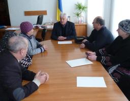 Робоча зустріч голови Старобільської райдержадміністрації Анатолія Гаркавого з ініціативною групою від громади Курячівської сільської ради