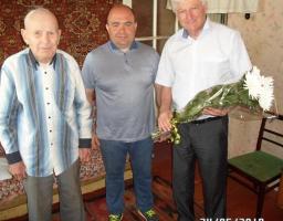 Голова Старобільської РДА привітав с 99 річчям ветерана Другої світової війни Зарубіна Василя Борисовича